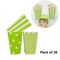 36 Pcs Green Popcorn Candy Boxes Striped Dot Dessert Containers